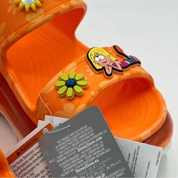 Disney Parks 2024 Lizzie McGuire Crocs Orange Mega Crush Sandals M8/W10 NWT - Picture 5 of 15